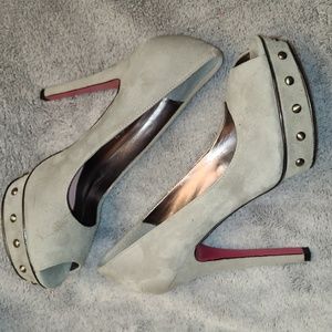 Paris Hilton open toe platforms